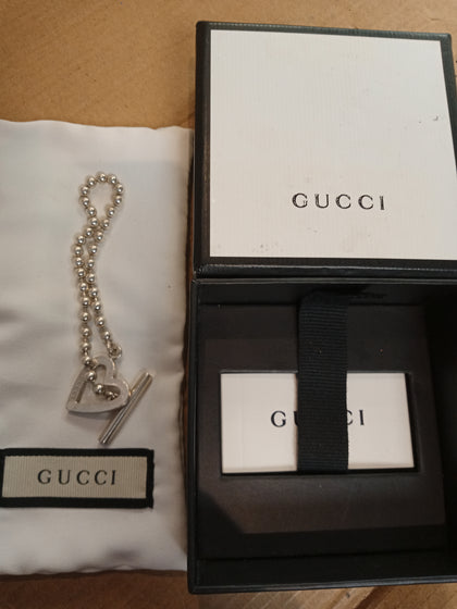 Gucci Heart Silver Bracelet