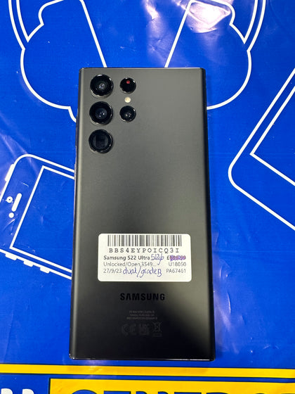Samsung Galaxy S22 Ultra 512GB Phantom Black Dual Sim Unlocked