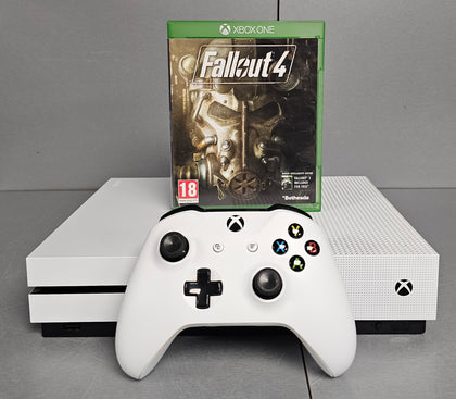 Xbox One S Console, 1TB, White + Fallout 4