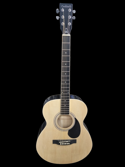 Chicago Acoustic 6 string Guitar unboxed