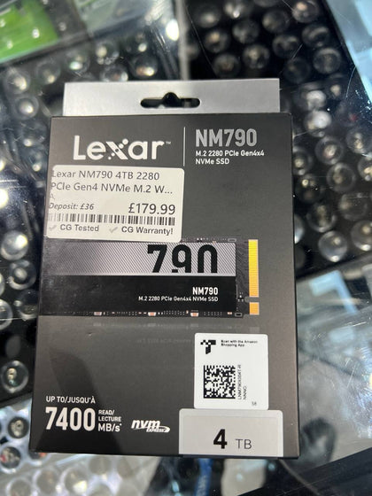 Lexar NM790 4TB 2280 PCIe Gen4 NVMe M.2 w/o Heatsink