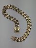 9ct Gold H Link Bracelet  With Stones