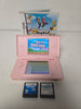 DS Lite Console, Pink, with Mario boxed game and 2 unboxed games