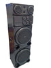 vizitec vt-behemoth party speaker 5 ft 1 to 5 ft 2, 5000w max output, bluetooth, usb, aux, microphone, radio