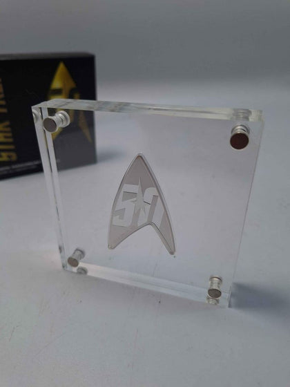 STAR TREK 50TH ANNIVERSARY 925 STERLING SILVER 1oz