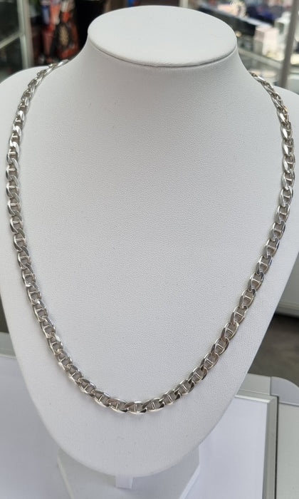 Silver Mariner link chain 21