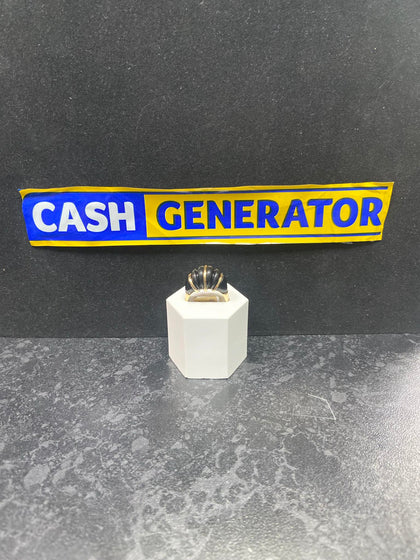 14ct Gold Onyx Ring (Size M) 4.3g