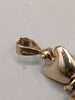 9ct Yellow Gold Teddy Bear Pendant With Bow Tie - 14.15 Grams