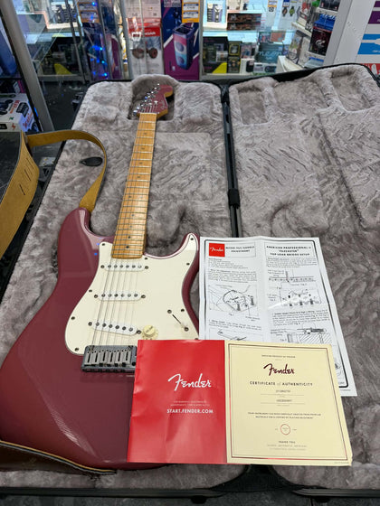 Fender American Standard Stratocaster 1995 Strat Plum Wine Red Metallic
