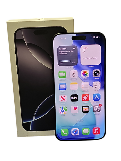 Apple iPhone 16 Pro Max 256 GB Black, 100% Battery,boxed