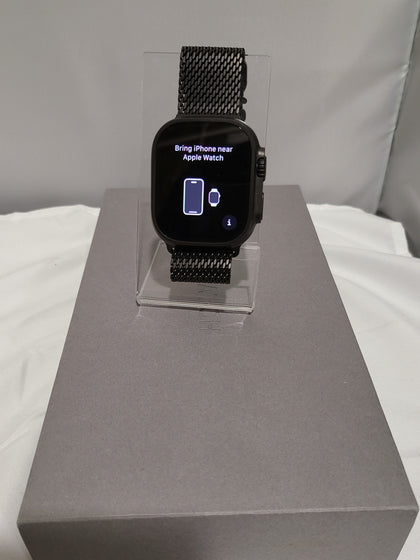 Apple Watch Ultra 2 49mm Black Titanium with Black Titanium Milanese Loop