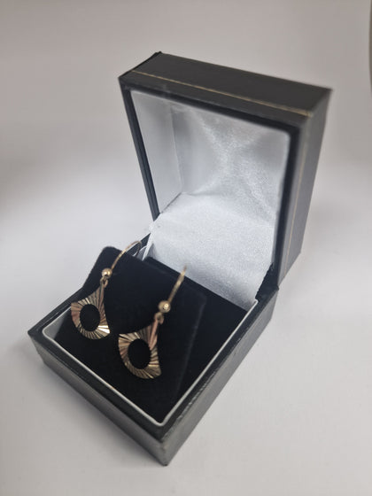 Gold Earrings 375 9ct 1.1G