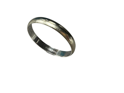 9ct White Gold Band