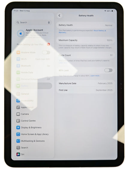 iPad A16 128GB WiFi + Cellular 100% **Unboxed**