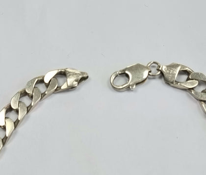 Silver Curb Chain 21.5 