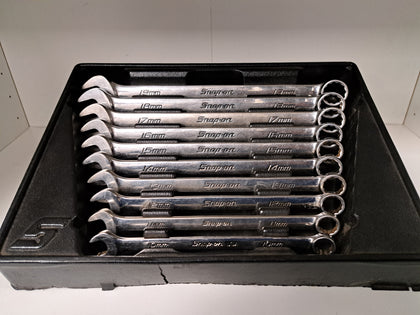 Snap On OEXM 10-Piece Wrench / Spanner Set | Size: 10mm - 19mm | 12 Point Drive Type - Great Yarmouth