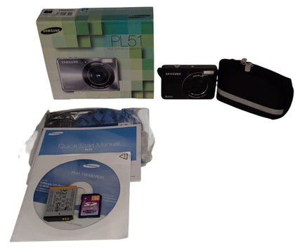 Samsung PL51 10.2 Mega Pixel Digital Compact Camera Black