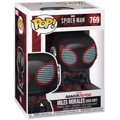 ***Collection Only*** Funko Pop Figure Miles Morales (2020 Suit) #769 ***Boxed***