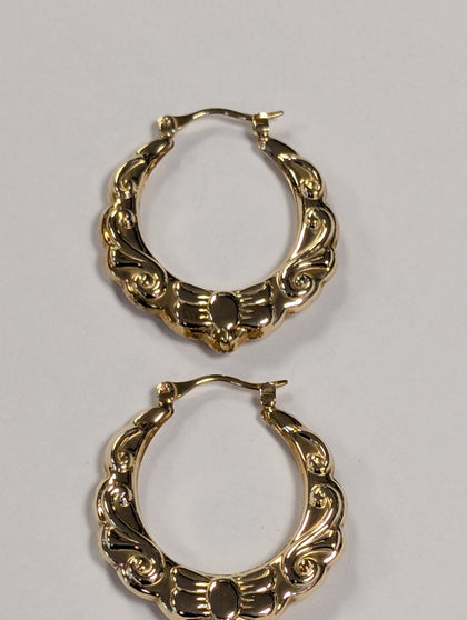 9ct Gold Sun Flower Earrings