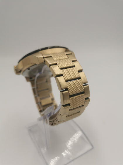 Hugo Analogue MultiFunction Quartz Watch, Gold Stainless Steel Strap