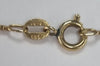 14ct gold chain with acorn pendant 22"
