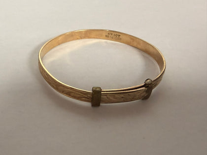 *childs/baby bangle 1/5 9ct metal core