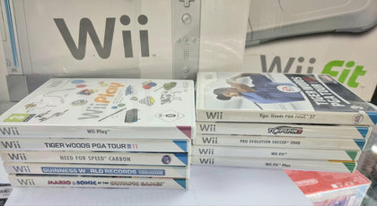 Wii Console (Includes Wii Sports Game + wii fit Board 10 games