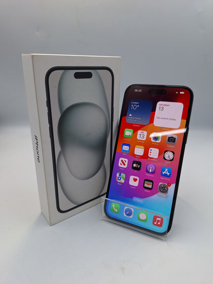Apple iPhone 15 Plus 128GB black smartphone unlocked boxed (93% Battery health)