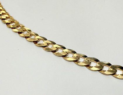 9ct gold curb chain 24