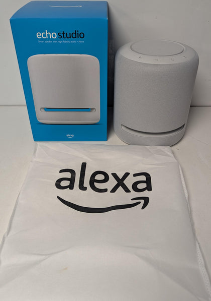 Amazon Echo Studio Smart Speaker With Alexa - Glacier White