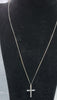 9ct White Gold Chain With Cross Pendant - 20" - 2.37G - Hallmarked