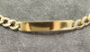 9ct Yellow Gold 8.25" Curb Chain ID Bracelet