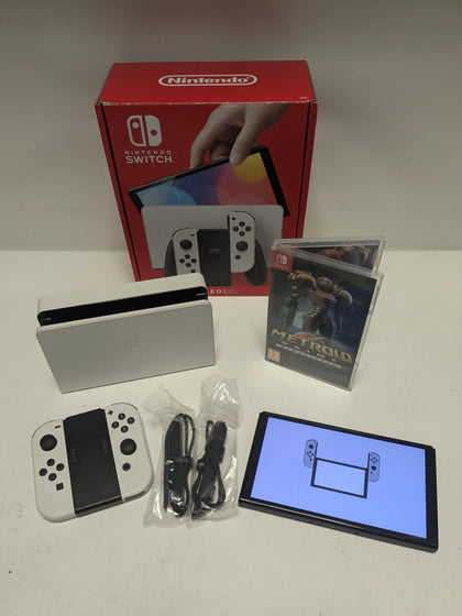 Nintendo Switch OLED - White - Metroid Prime Package