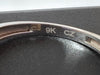 9 Carat White Gold Ring Size P