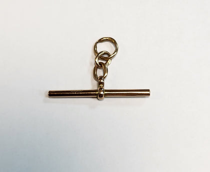 9CT Rose Gold T-Bar Pendant - 3.38G - Hallmarked