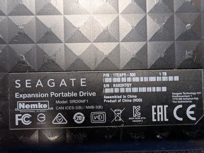 Seagate Expansion 1TB USB 3.0 Portable External Hard Drive