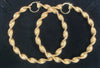 14ct Gold Earrings 585 10.5G 3'' IN DIAMETER
