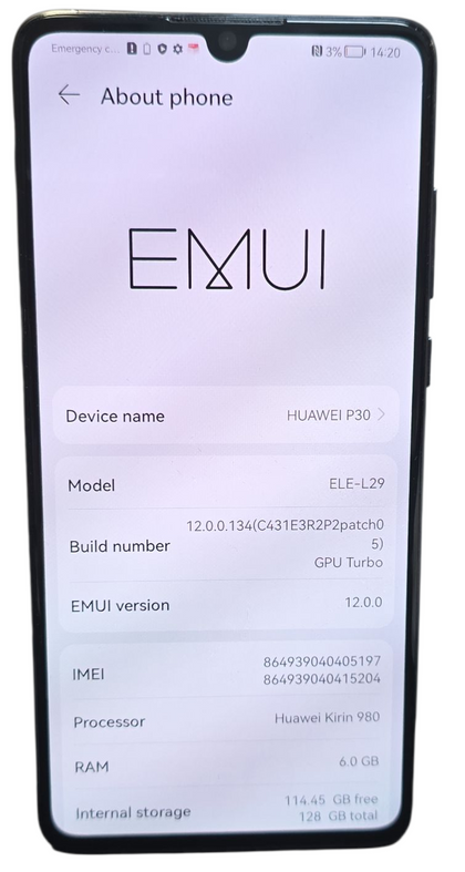 Huawei P30 128GB Black