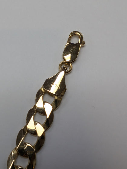 9CT GOLD CURB BRACELET 13.82g  PRESTON STORE