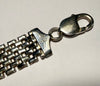 Sterling Silver Woven Brick Link Style 7.5” Bracelet