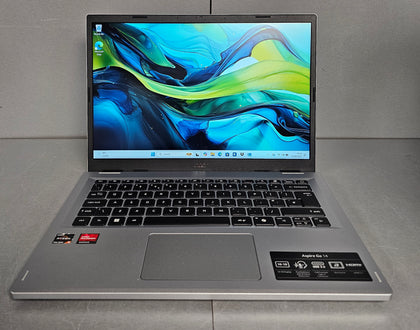 Acer Aspire Go 14 AG14-21P Laptop - AMD Ryzen 3 7320U, 8GB, 128GB SSD, Integrated Graphics, 14 Inch WUXGA, Windows 11, Silve