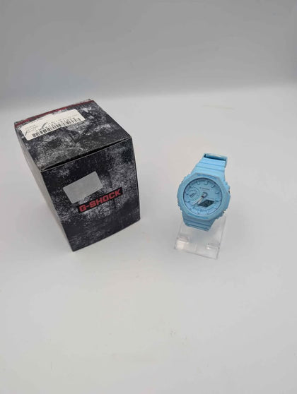 Casio G-Shock GA-2100 Tiffany Blue Heavy Duty Watch - Boxed With Rubber Strap