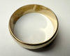9ct gold wedding ring size S 1/2