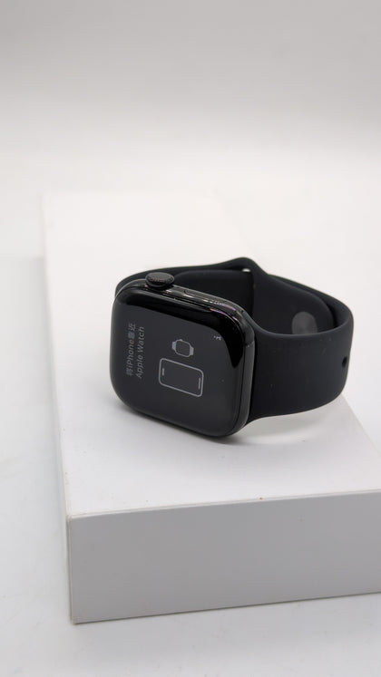 Apple Watch Series 10 - 42mm - GPS - Jet Black Aluminium Case - Black Sport Band