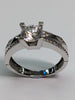 14CT WHITE GOLD CZ RING SIZE M PRESTON STORE