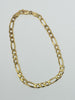 8" 9ct Figaro Bracelet with Lobster Clasp