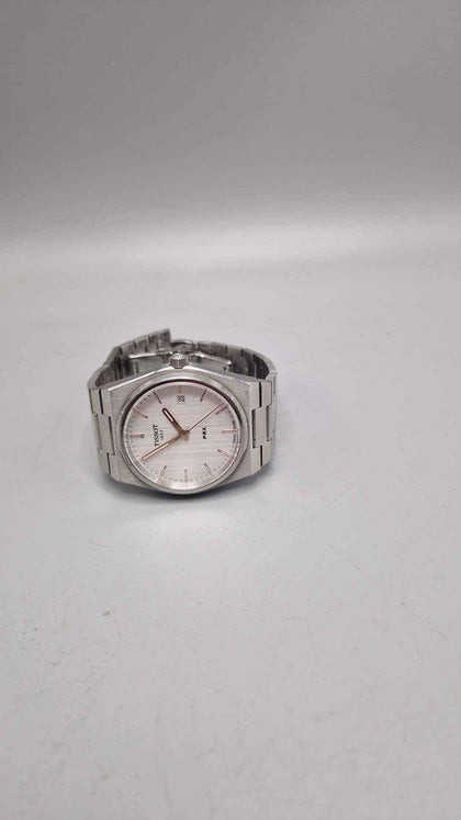 Tissot PRX Gents Quartz Watch - White Dial - With Date - Steel Bracelet - Unboxed