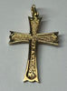 9CT GOLD CROSS PENDANT 3.5CM LENGTH