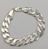 925 SILVER HALLMARKED, THICK CURBED CHAIN WITH LOBSTER LOCK, 8", 44.66G, BOXED