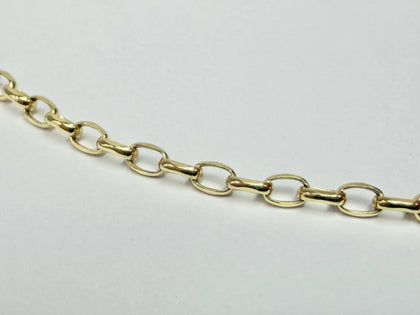 9ct yellow belcher chain 24